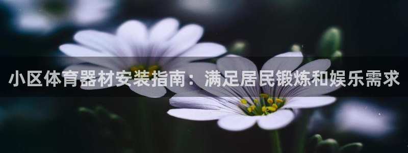 富联娱乐测速：小区体育器材安装指南：满足居民锻炼和娱