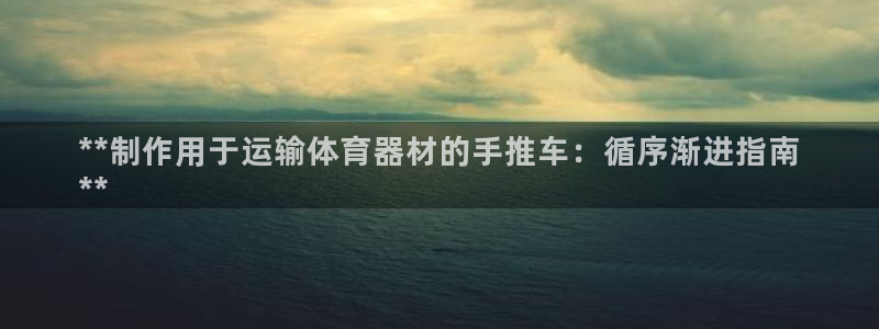 富联娱乐测速登录失败：**制作用于运输体育器材的手推
