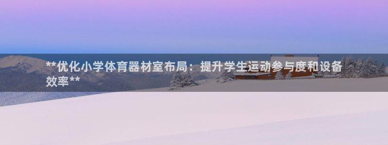 富联娱乐丁6.7.5.1.3.8：**优化小学体育器